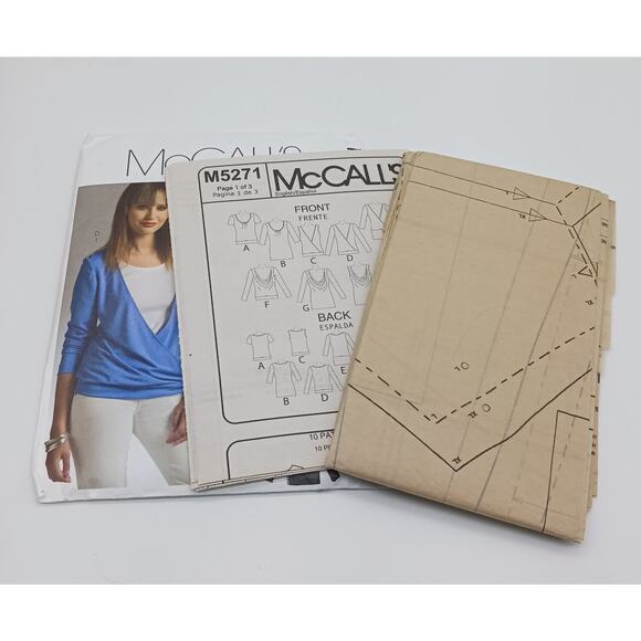 McCalls M5271 Size Z L XL Misses Tops & Tank Top Shirts Uncut 2006 - Picture 2 of 4